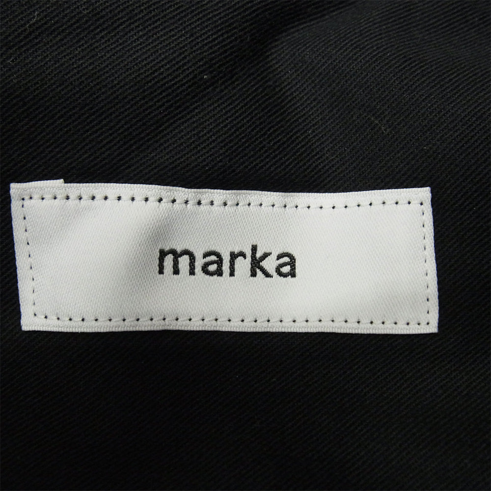 marka マーカ M22C-02PT01C COCOON FIT EASY PANTS WOOL SILK STRIPE イージー ストライプ ウールパンツ ダークグレー系 2【中古】