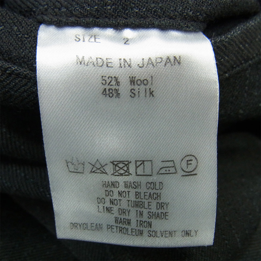 marka マーカ M22C-02PT01C COCOON FIT EASY PANTS WOOL SILK STRIPE イージー ストライプ ウールパンツ ダークグレー系 2【中古】