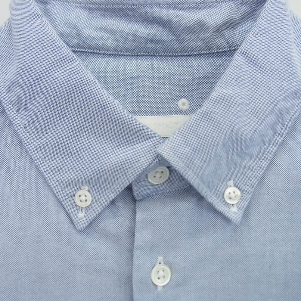 SOPHNET. ソフネット 25SS SOPH-250051 SPN WAPPEN REGULAR FIT B.D SHIRT ボタンダウン ワッペン付 長袖シャツ ライトブルー系 XL【新古品】【未使用】【中古】