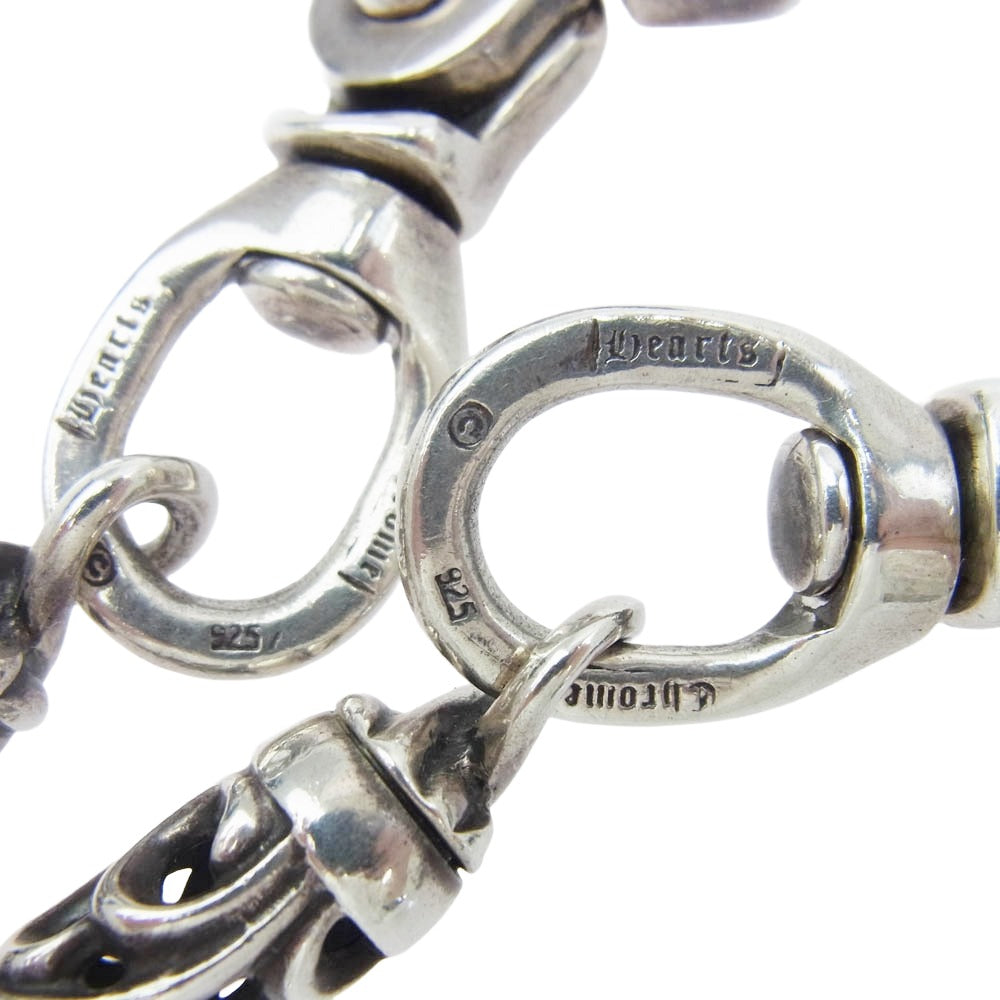 CHROME HEARTS クロムハーツ（原本無） 9LINK ROLLER LONG-T 2クリップ 9LINK ロング ローラー ウォレットチェーン シルバー系【中古】