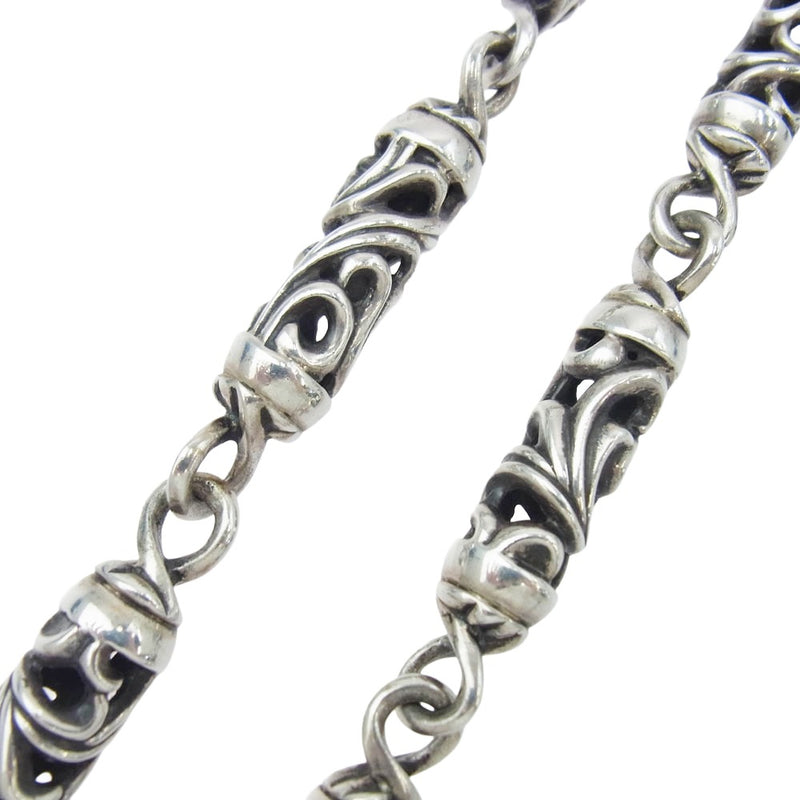 【美品】クロムハーツ 9LINKローラーウォレットチェーン　ロング クロムハーツケルティックローラーウォレットチェーン9リンク2クリップ