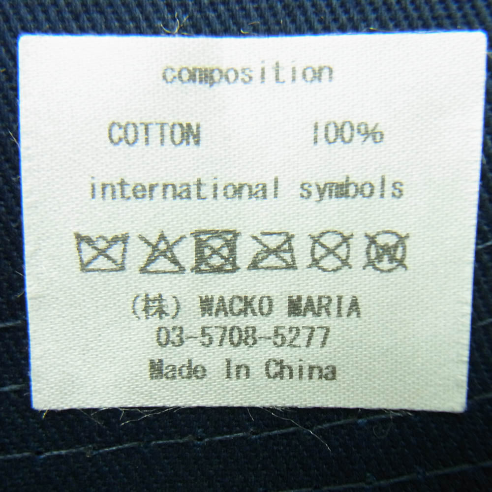 WACKO MARIA ワコマリア 25AW 25FWE-WMA-CP01 6 PANEL CAP パネル キャップ ネイビー系【中古】