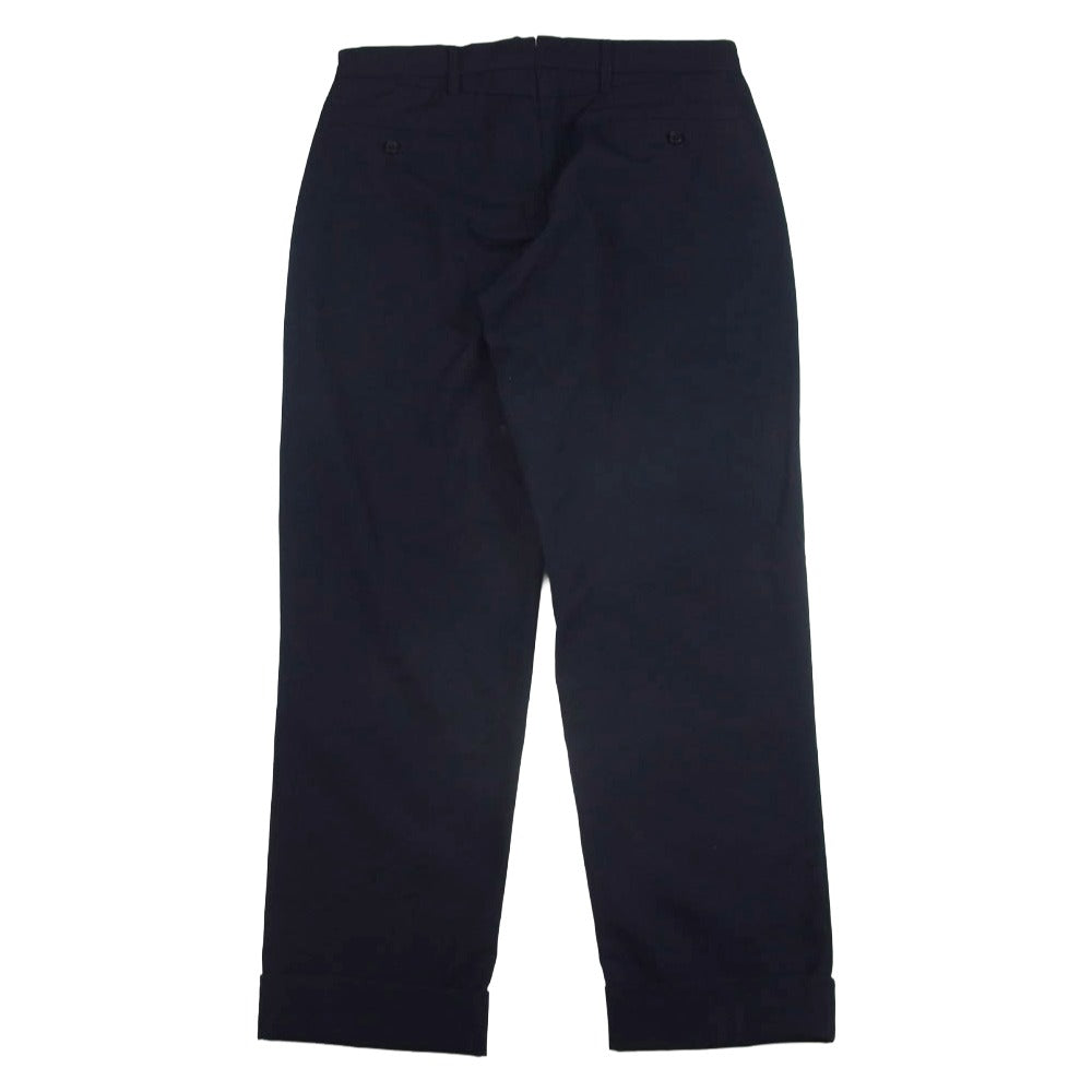 Engineered Garments エンジニアードガーメンツ 1タック 裾ダブル ワイド テーパード スラックスパンツ ネイビー系 M【中古】