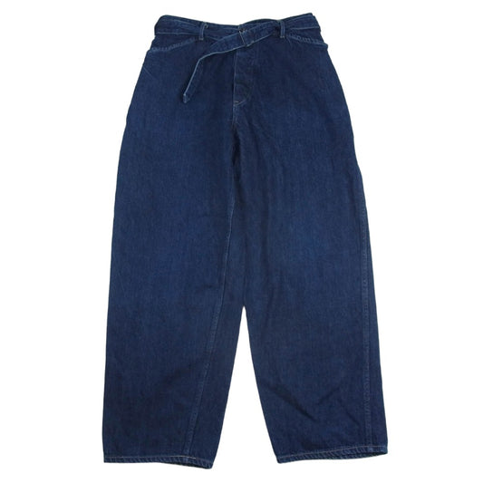COMOLI コモリ 19SS P01-03004 BELTED DENIM PANT ベルテッド デニムパンツ インディゴブルー系 3【中古】