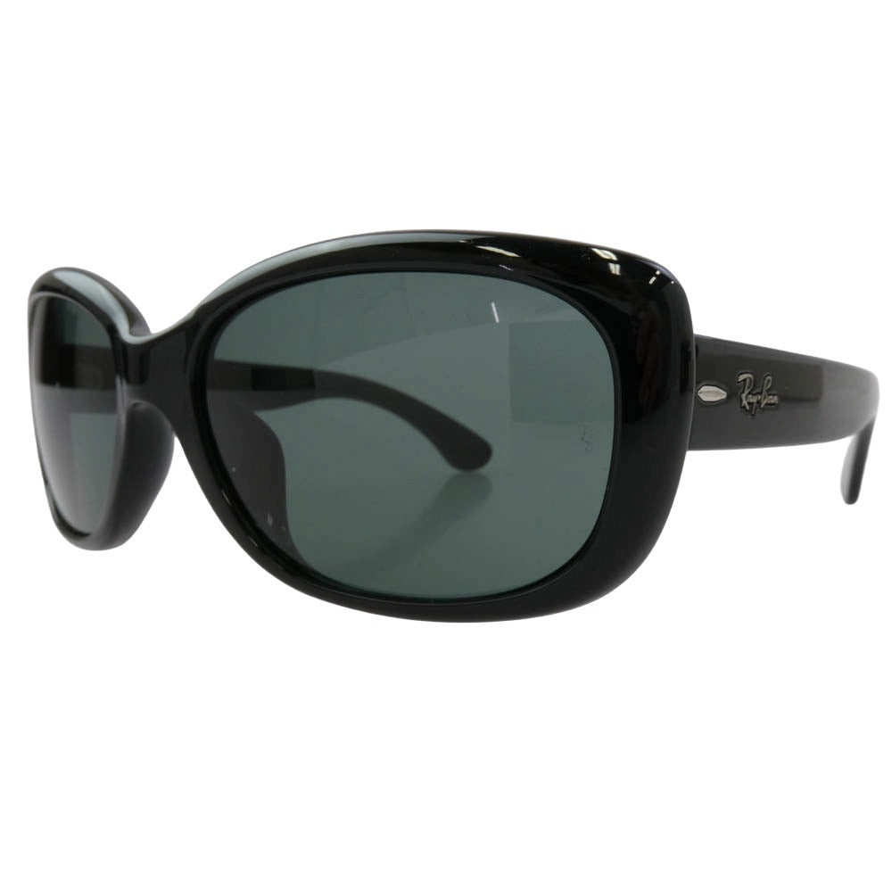 Ray-Ban レイバン RB4101F JACKIE OHH RB4101F ラウンドフレーム サングラス 眼鏡 アイウェア 58□17 ブラック系 58□17 135【美品】【中古】