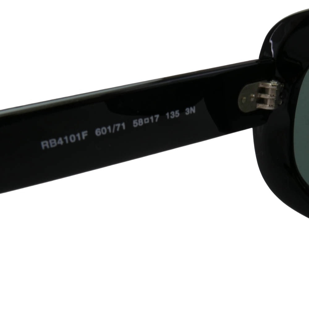 Ray-Ban レイバン RB4101F JACKIE OHH RB4101F ラウンドフレーム サングラス 眼鏡 アイウェア 58□17 ブラック系 58□17 135【美品】【中古】