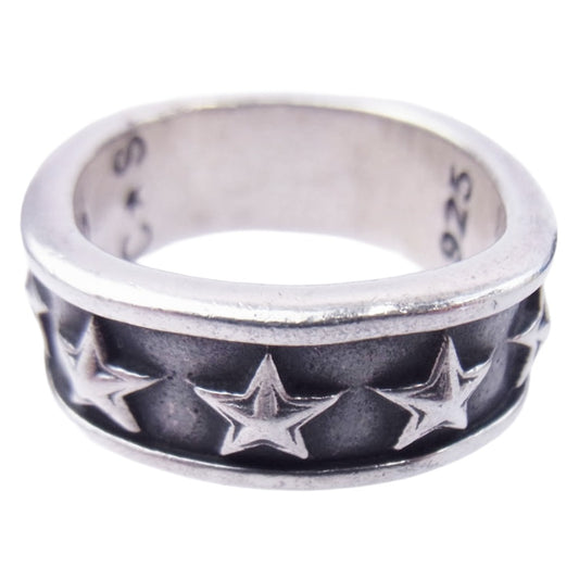 Cody Sanderson コディサンダーソン Hollow Star Ring ホロ― スター リング シルバー系 XXL 21号【中古】