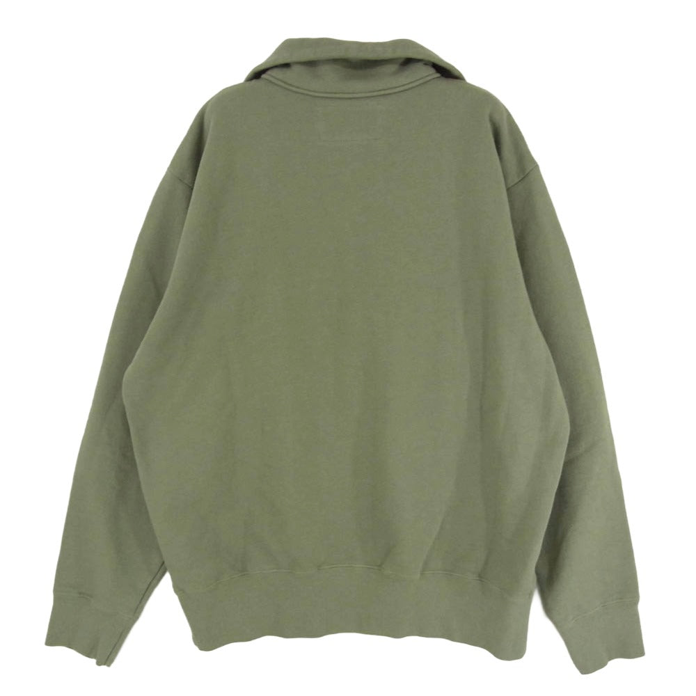 マック 90012231 V.F.W 定番ハーフジップPO スウェット プルオーバー グリーン系 M【中古】