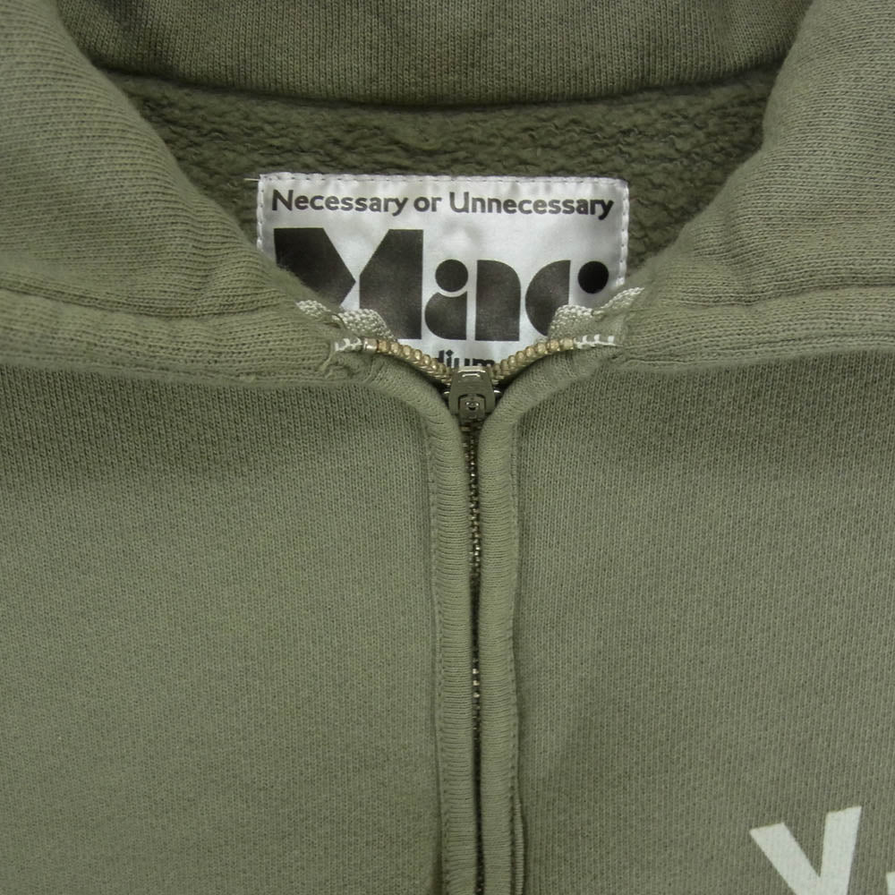 マック 90012231 V.F.W 定番ハーフジップPO スウェット プルオーバー グリーン系 M【中古】