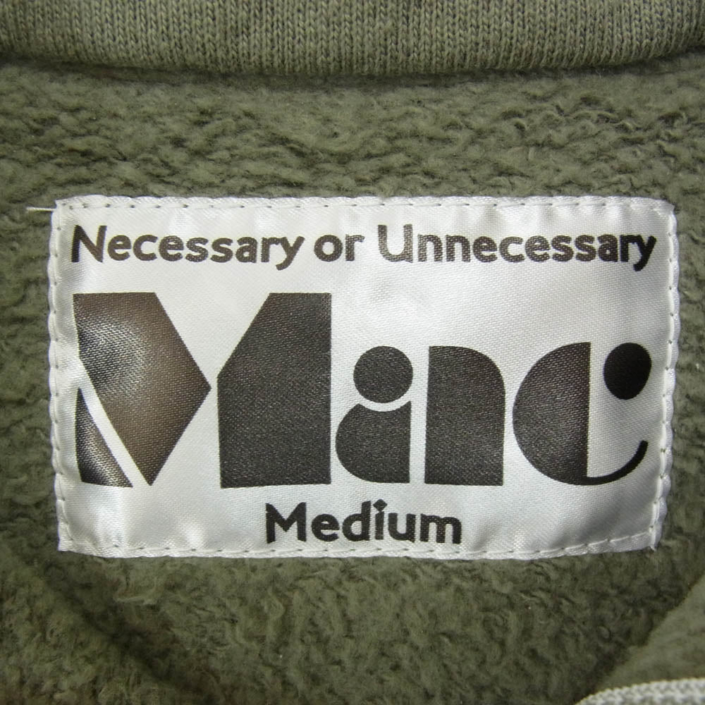 マック 90012231 V.F.W 定番ハーフジップPO スウェット プルオーバー グリーン系 M【中古】