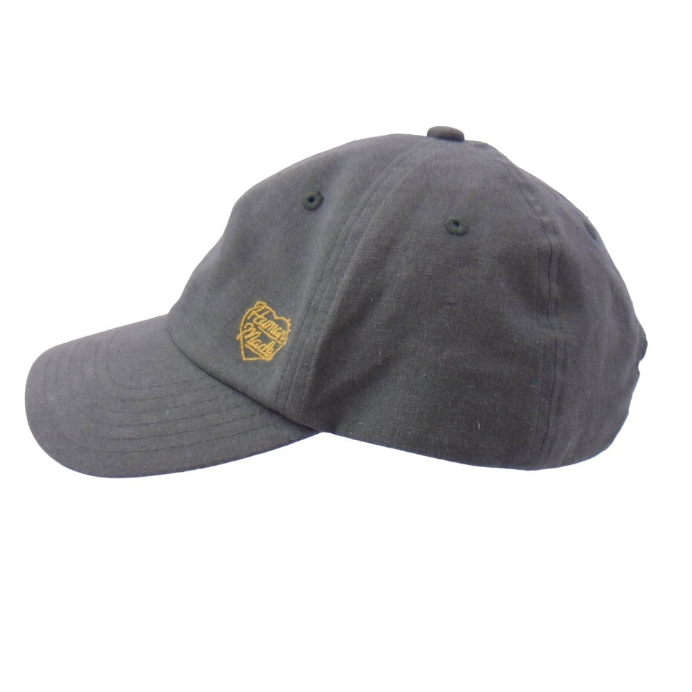 HUMAN MADE ヒューマンメイド 6Panel Linen Cap 6パネル リネン キャップ 帽子 カーキ系【中古】