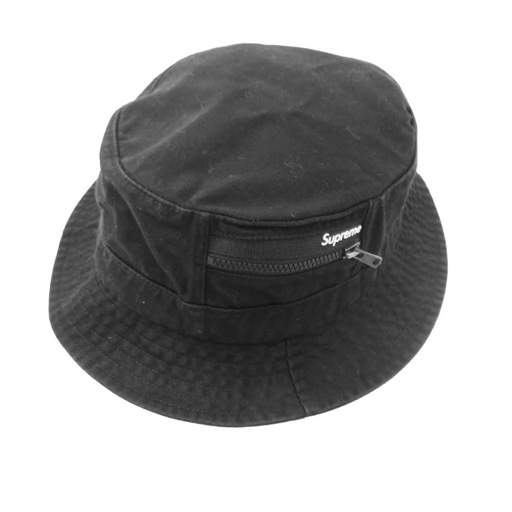 Supreme シュプリーム 22SS zip pocket crusher ジップ ポケット クラッシャー ハット 帽子 ブラック系 M/L【中古】