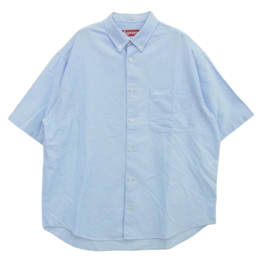 Supreme シュプリーム 23SS LOOSE FIT S/S OXFORD SHIRT オックスフォード シャツ ライトブルー系 M【中古】