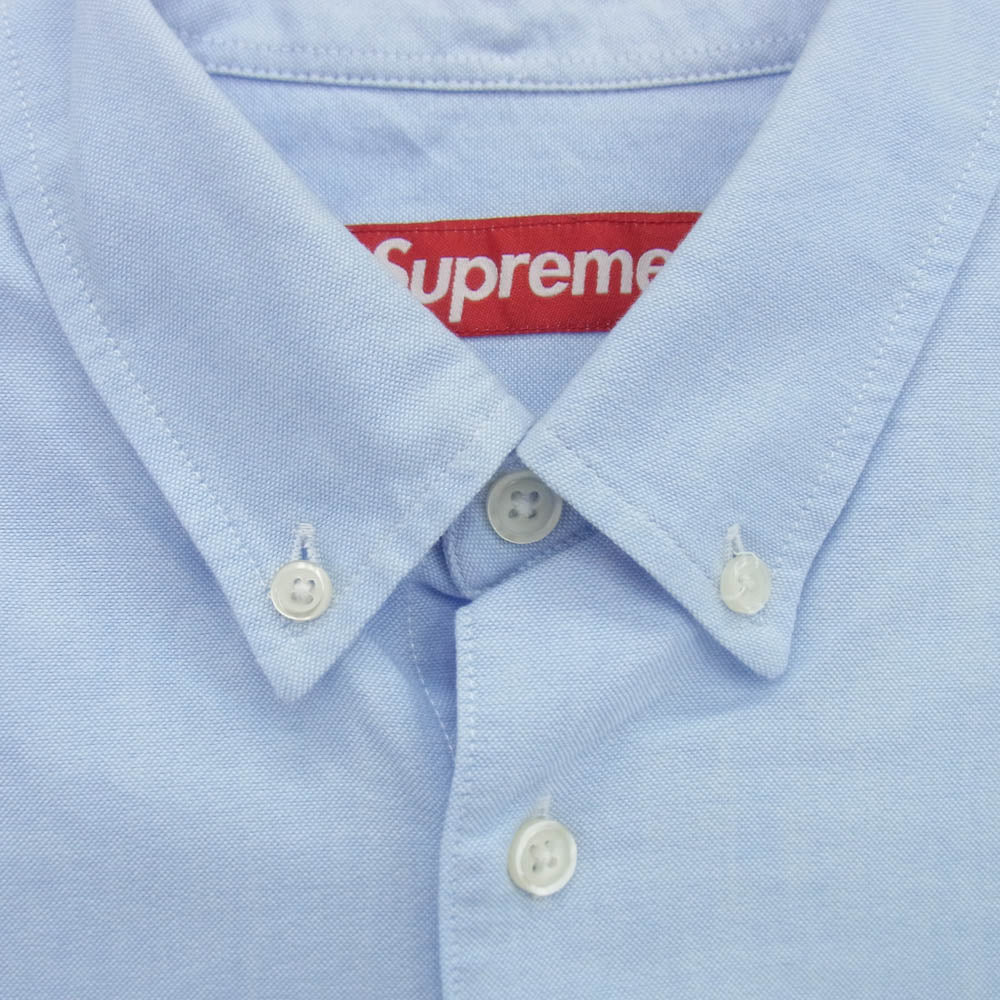 Supreme シュプリーム 23SS LOOSE FIT S/S OXFORD SHIRT オックスフォード シャツ ライトブルー系 M【中古】