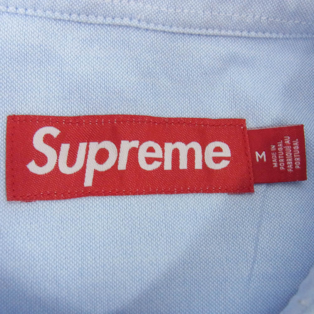 Supreme シュプリーム 23SS LOOSE FIT S/S OXFORD SHIRT オックスフォード シャツ ライトブルー系 M【中古】
