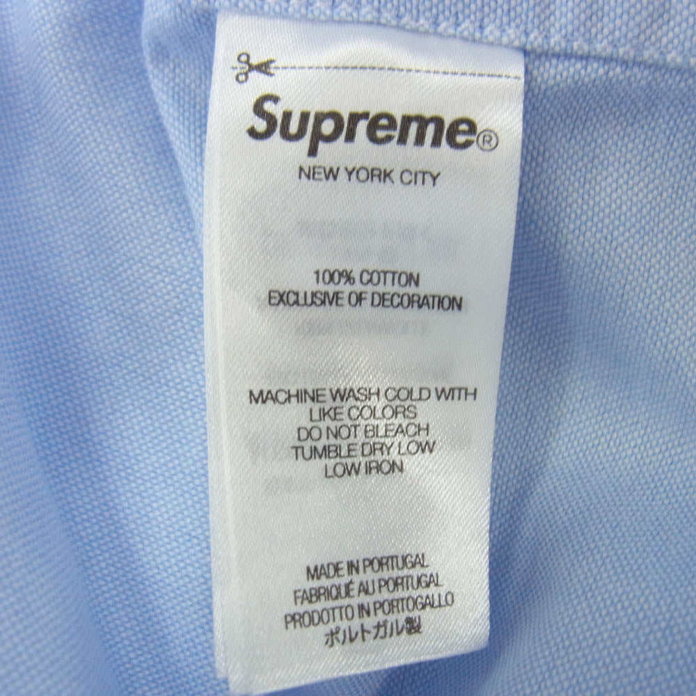 Supreme シュプリーム 23SS LOOSE FIT S/S OXFORD SHIRT オックスフォード シャツ ライトブルー系 M【中古】
