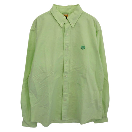 HUMAN MADE ヒューマンメイド OXFORD BD SHIRT オックスフォード ボタンダウン シャツ グリーン系 L【中古】