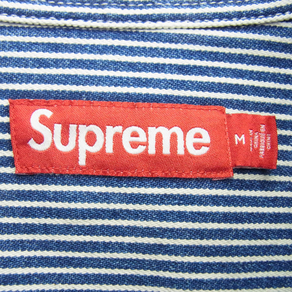 Supreme シュプリーム 25SS Loose Fit S/S Denim Painter Shirt ルーズフィット ペインター デニム 半袖 シャツ インディゴブルー系 M【美品】【中古】