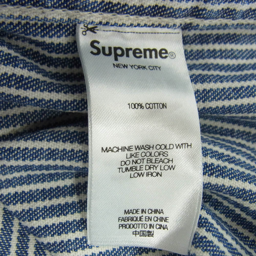 Supreme シュプリーム 25SS Loose Fit S/S Denim Painter Shirt ルーズフィット ペインター デニム 半袖 シャツ インディゴブルー系 M【美品】【中古】
