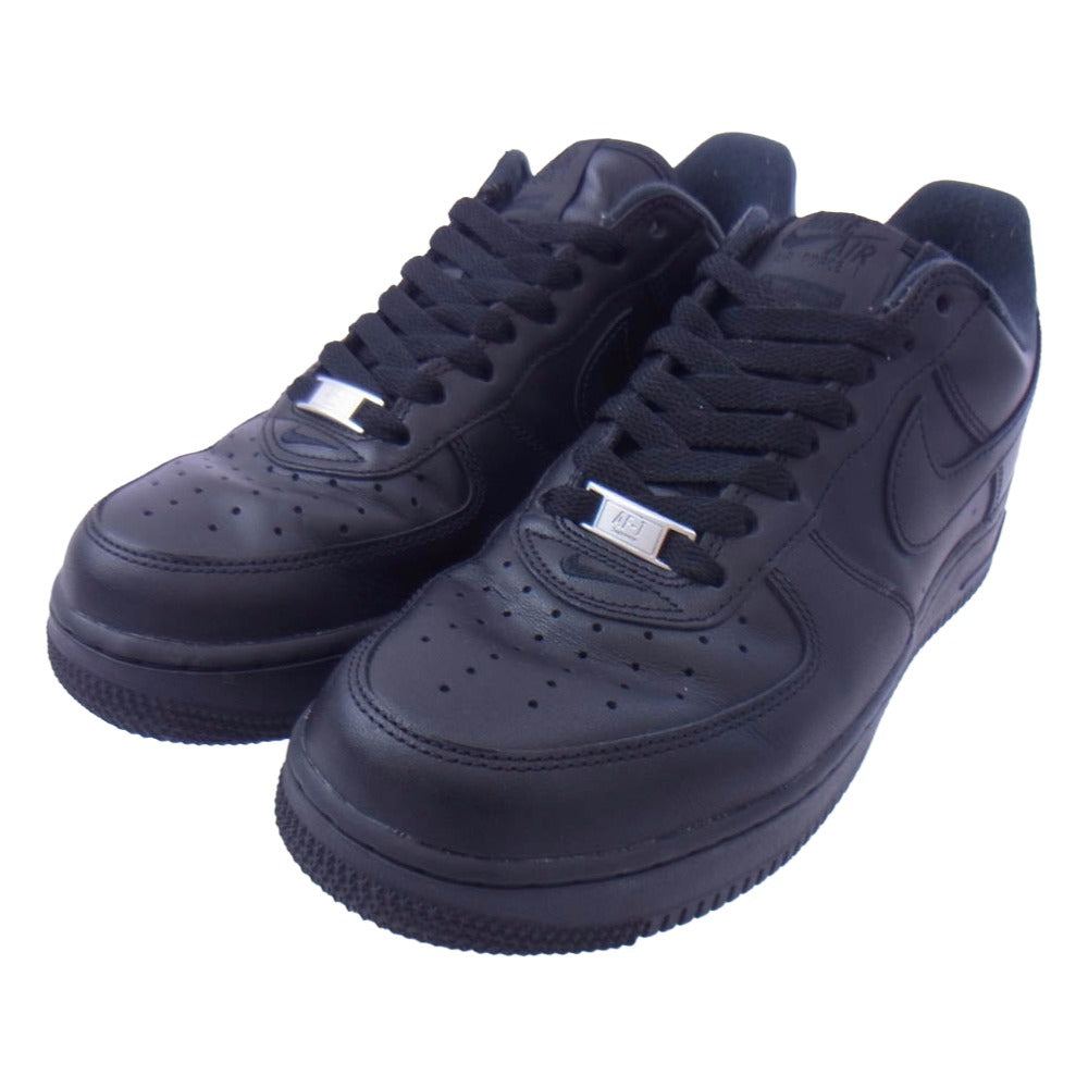 Supreme シュプリーム CU9225-001 Nike Air Force 1 Low ナイキ エアフォース1 ロー スニーカー ブラック系 26cm【美品】【中古】