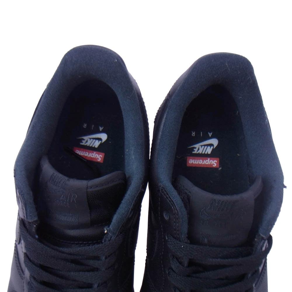 Supreme シュプリーム CU9225-001 Nike Air Force 1 Low ナイキ エアフォース1 ロー スニーカー ブラック系 26cm【美品】【中古】