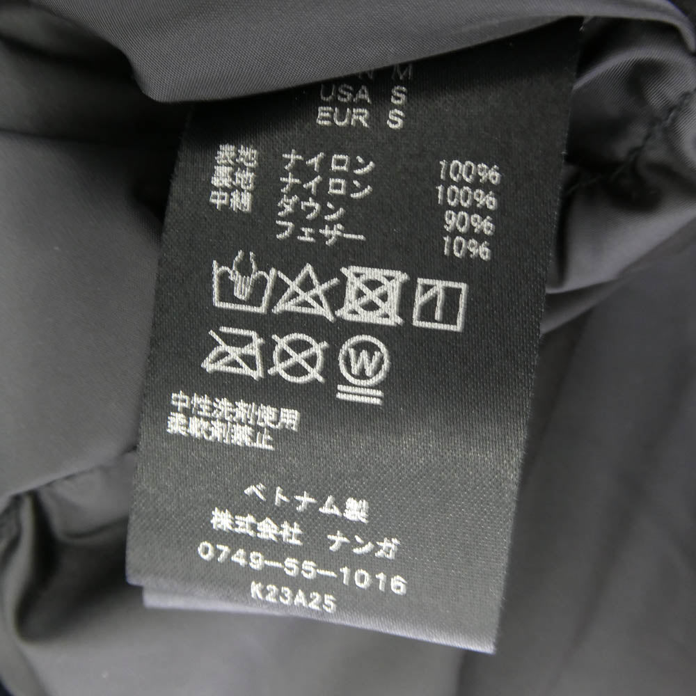 NANGA ナンガ NANGA AURORA TEX STAND COLLAR DOWN JACKET オーロラテックス スタンドカラー ダウン ジャケット ブラック系 M【中古】