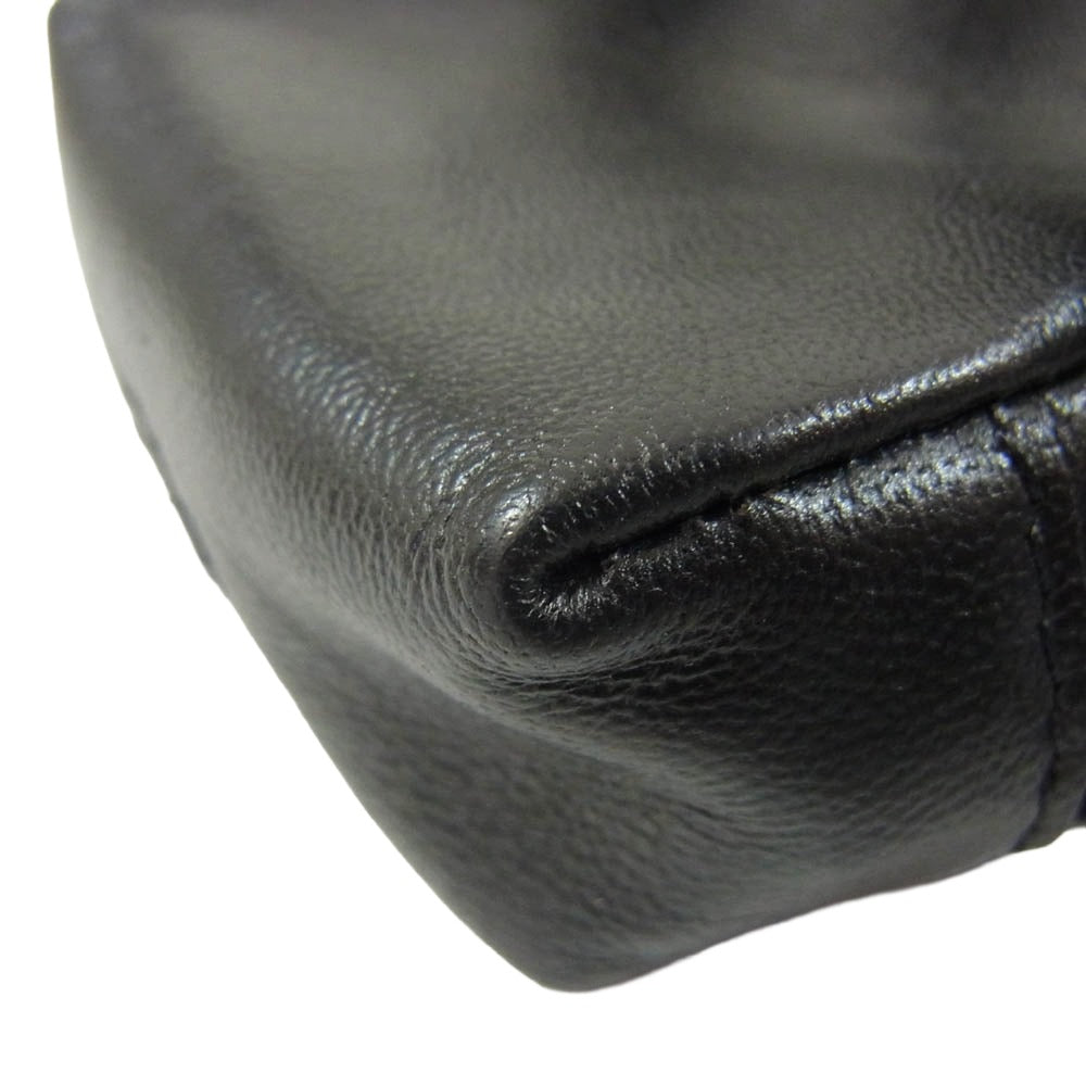 DRIES VAN NOTEN ドリスヴァンノッテン LEATHER AIRPOD CASE レザー エアポッツ ケース ネックレス ブラック系【中古】
