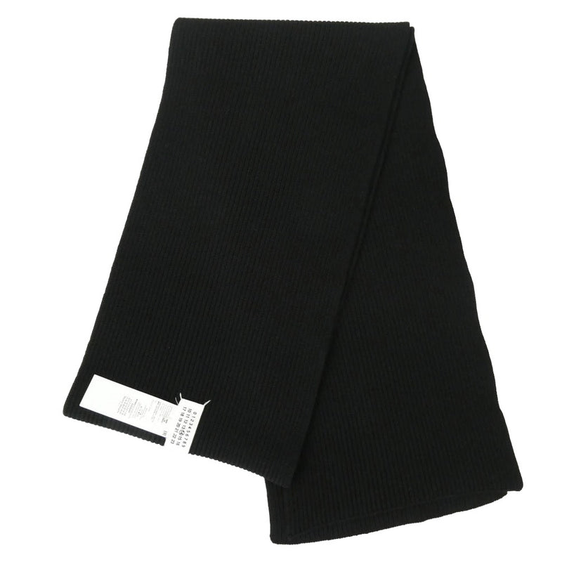 MAISON MARGIELA メゾンマルジェラ S50TE0082 四つタグ 14 ニット マフラー ブラック系【中古】