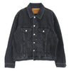 VETEMENTS ヴェトモン UE51JA250B バックロゴプリント オーバーサイズ デニムトラッカー ジャケット ブラック系 M【中古】