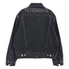 VETEMENTS ヴェトモン UE51JA250B バックロゴプリント オーバーサイズ デニムトラッカー ジャケット ブラック系 M【中古】