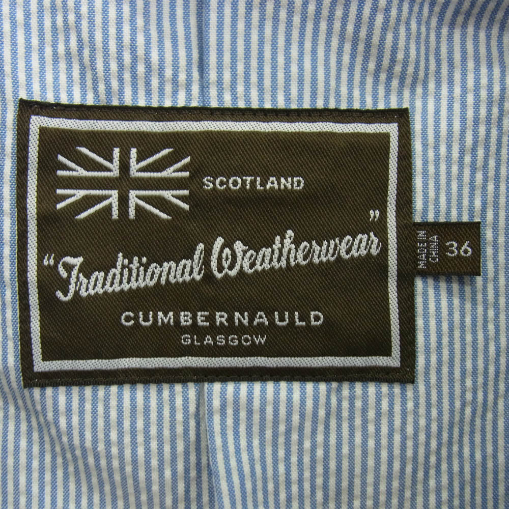 Traditional Weatherwear トラディショナルウェザーウェア 091HF-7803 DERBY Soutien Collar Coat ダービー ステンカラー コート チャコール系 36【中古】