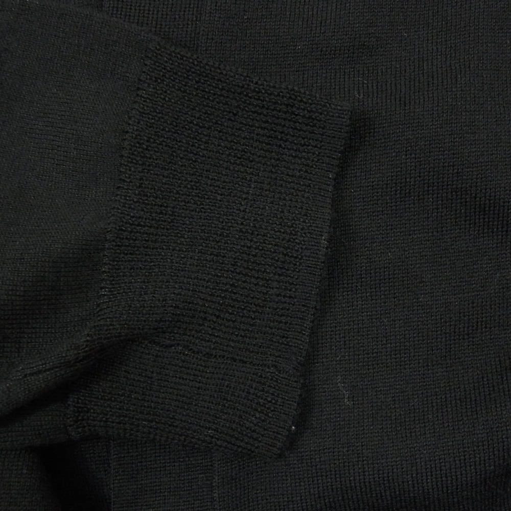 COMME des GARCONS コムデギャルソン ED-N005 ニットカーディガン ウール 変形 Vネック カーディガン ブラック系 M【中古】