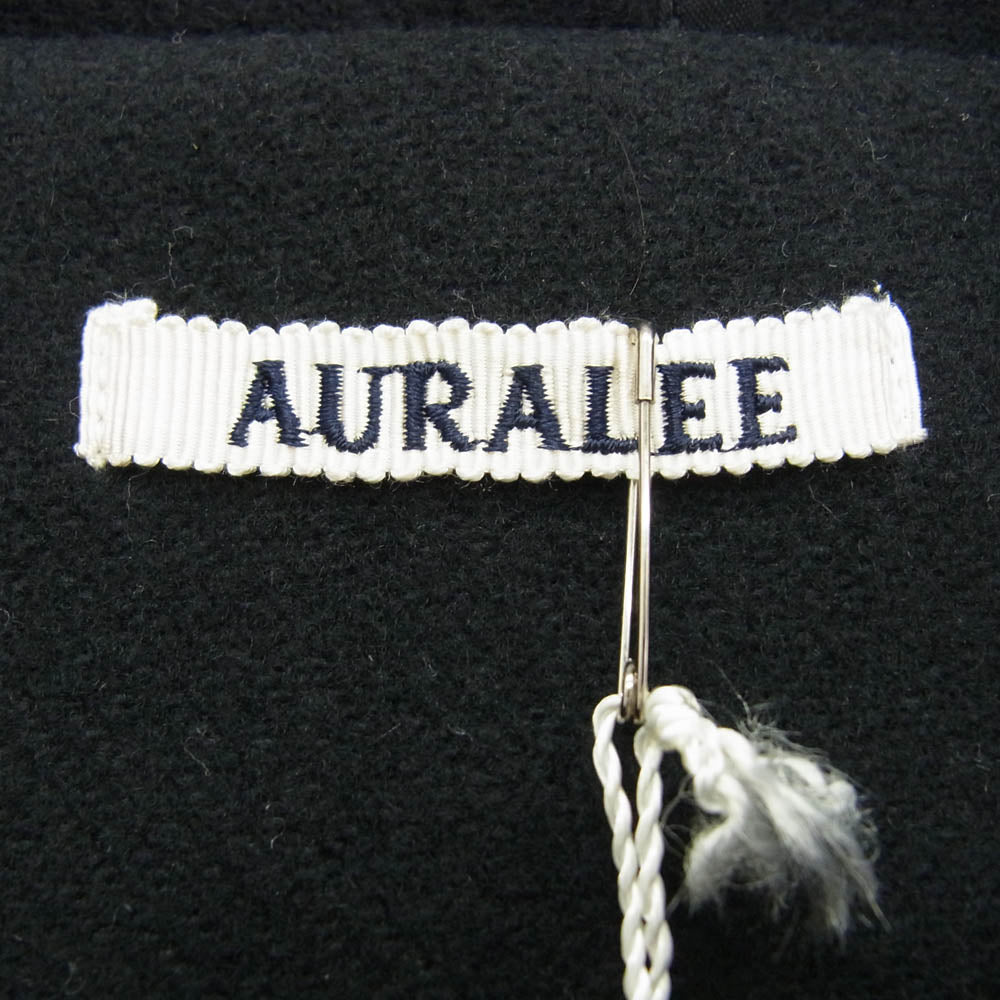 AURALEE オーラリー 16AW A6AC01HM HEAVY MELTON DUFFLE COAT ヘビーメルトン ダッフルコート ブラック系 5【極上美品】【中古】