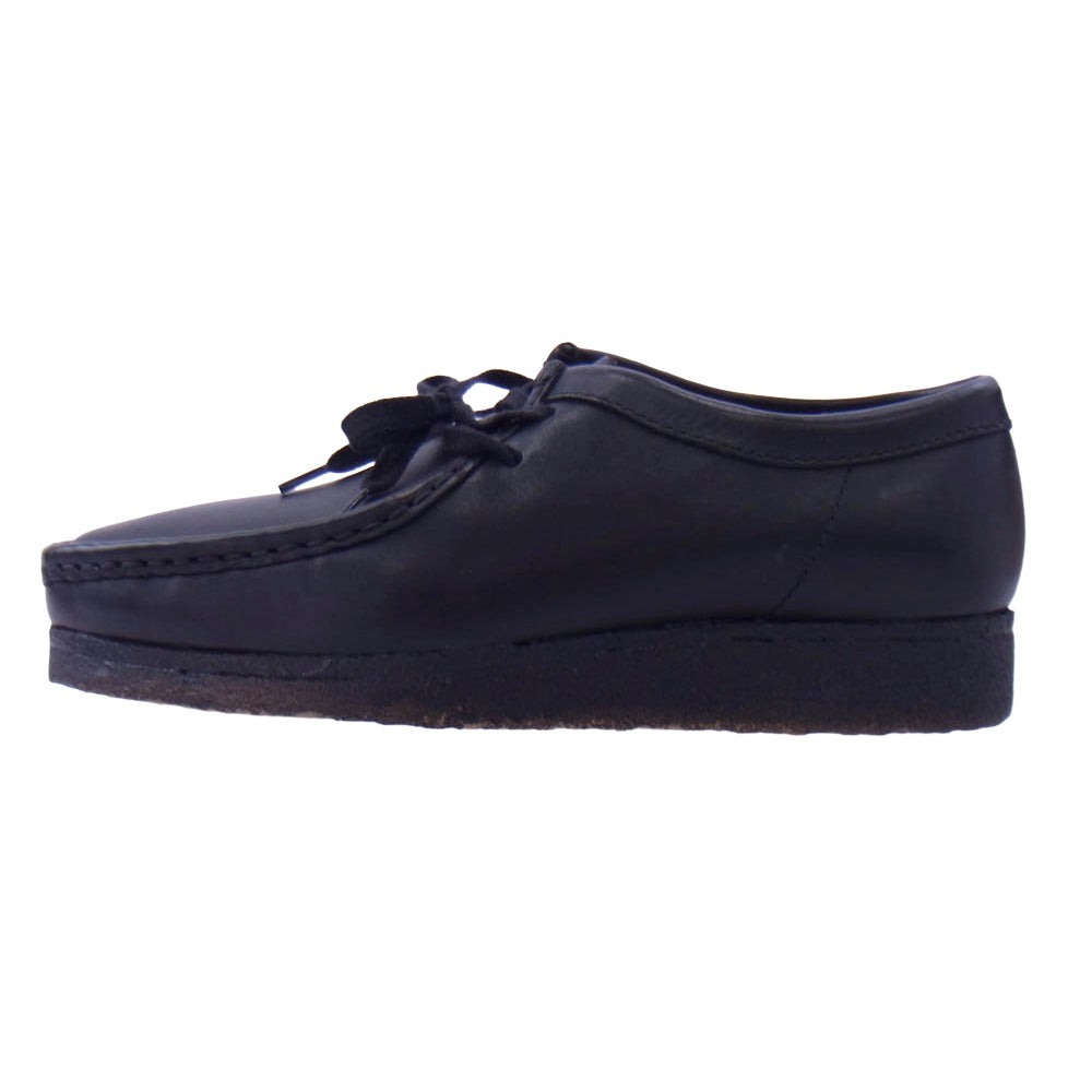 Clarks クラークス 26103756 Wallabee Boot Low Leather ワラビーブーツ ロー レザー ブラック系 US9【極上美品】【中古】