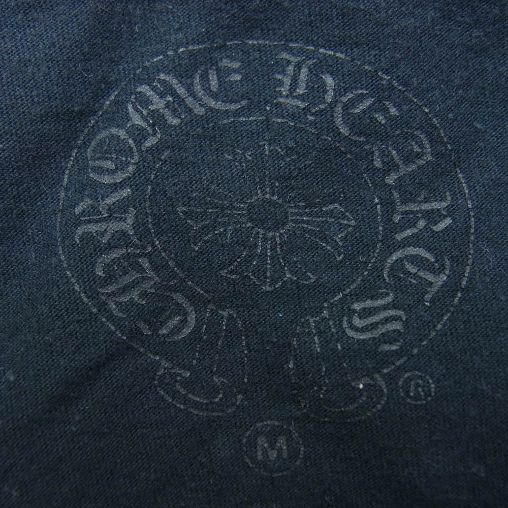 CHROME HEARTS クロムハーツ（原本無） CH SS 1 Cemetery horseshoe セメタリークロスバックプリント 半袖Tシャツ ブラック系 M【中古】