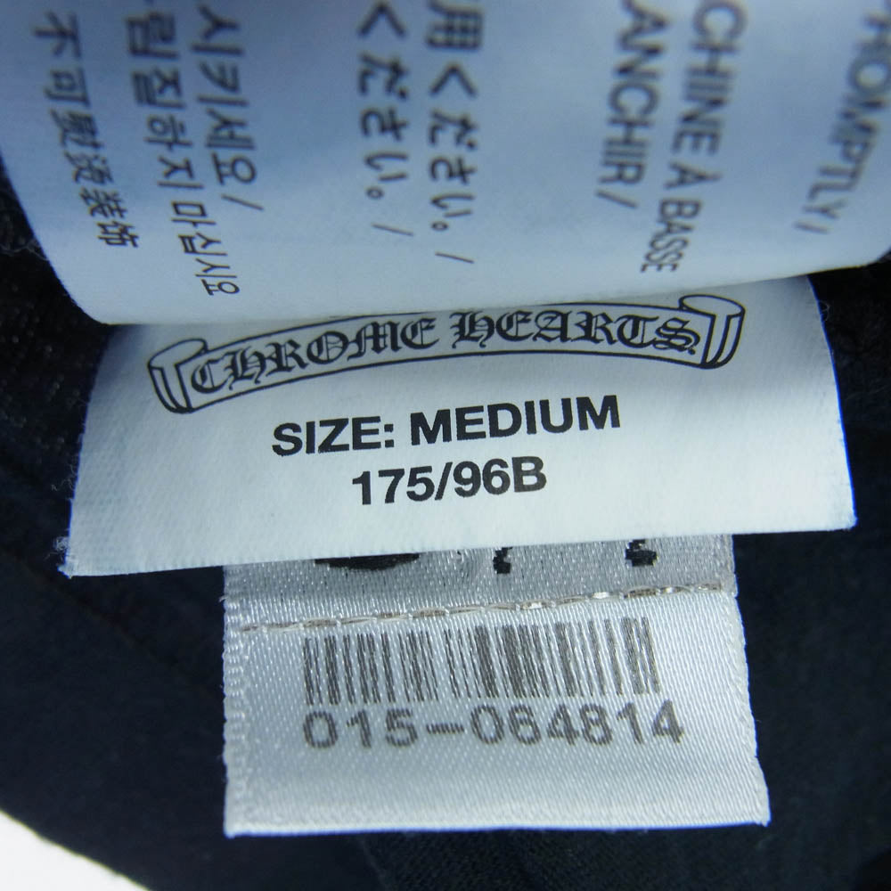 CHROME HEARTS クロムハーツ（原本無） CH SS 1 Cemetery horseshoe セメタリークロスバックプリント 半袖Tシャツ ブラック系 M【中古】