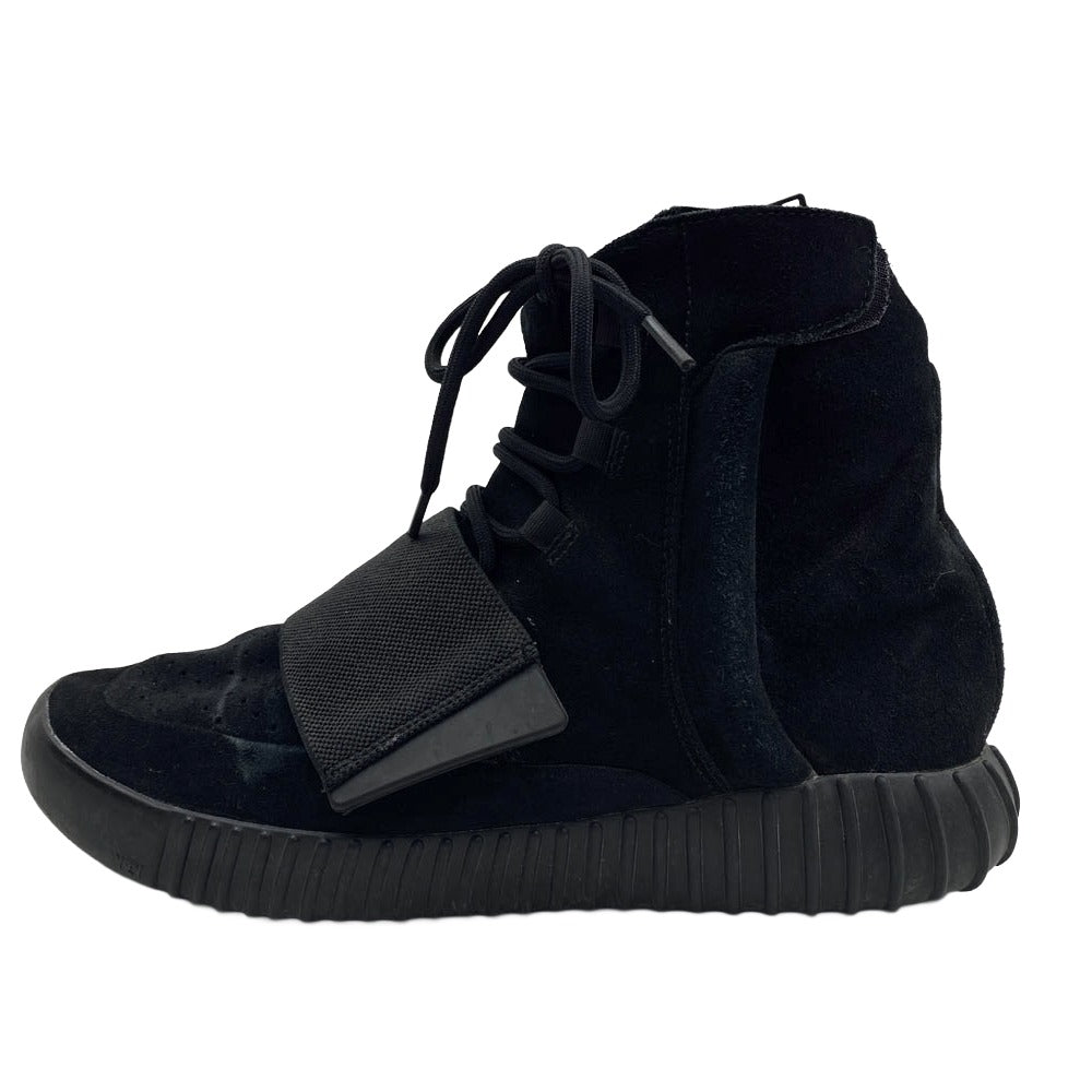 adidas アディダス BB1839 フェイクバスターズ鑑定済 YEEZY Boost 750 Triple Black イージーブースト750 ハイカット サイドジップ スエード スニーカー ブラック系 28cm【中古】