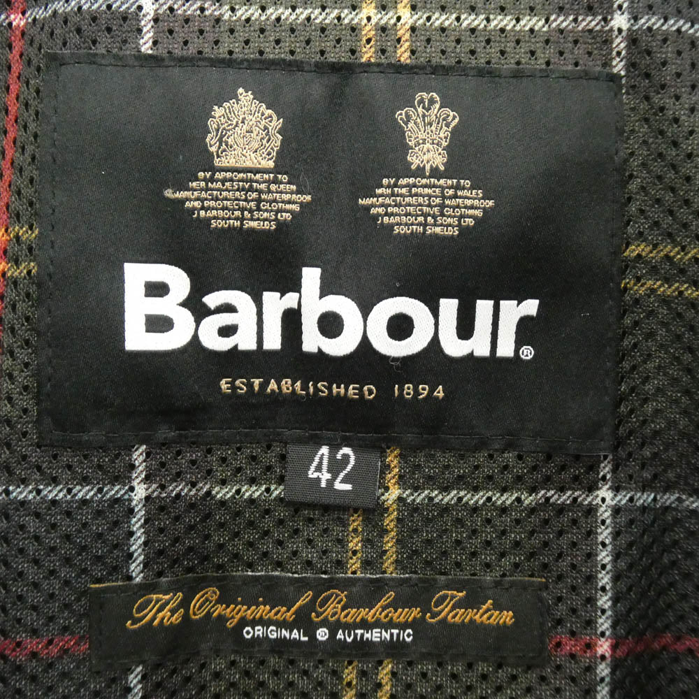 Barbour バブアー 241MCA0931 TRANSPORT CASUAL トランスポート ピーチスキン ブルゾン ジャケット ブラック系 42【中古】