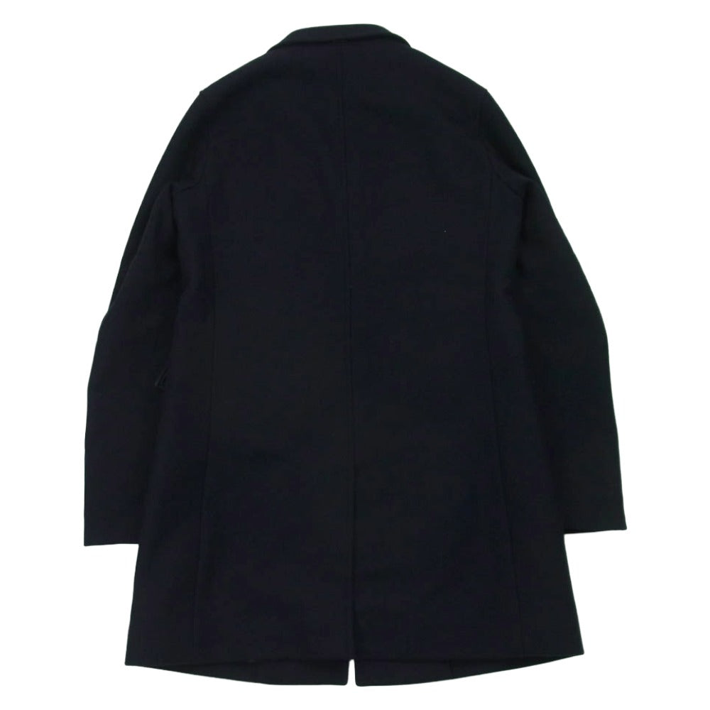 Herno ヘルノ CA0045U-39601-9290 イタリア製 ウール 中綿 チェスター コート ネイビー系 46【中古】