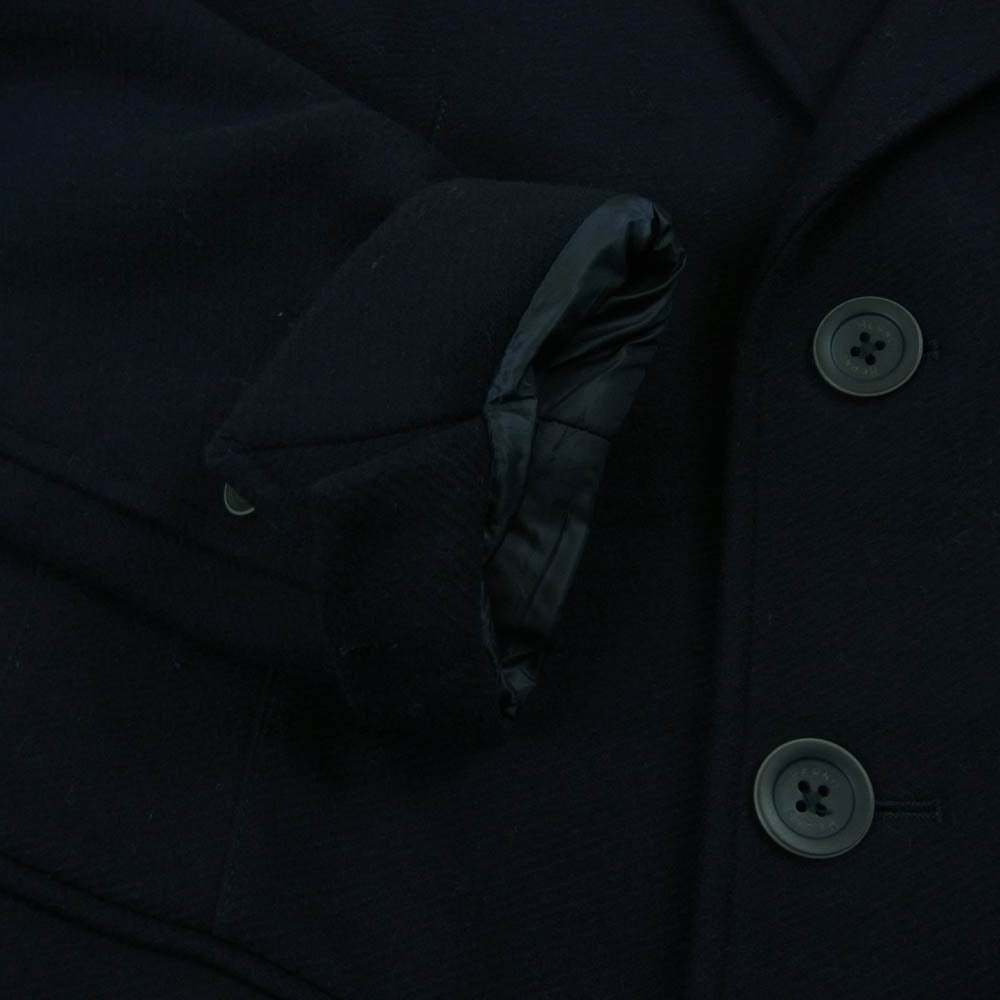 Herno ヘルノ CA0045U-39601-9290 イタリア製 ウール 中綿 チェスター コート ネイビー系 46【中古】