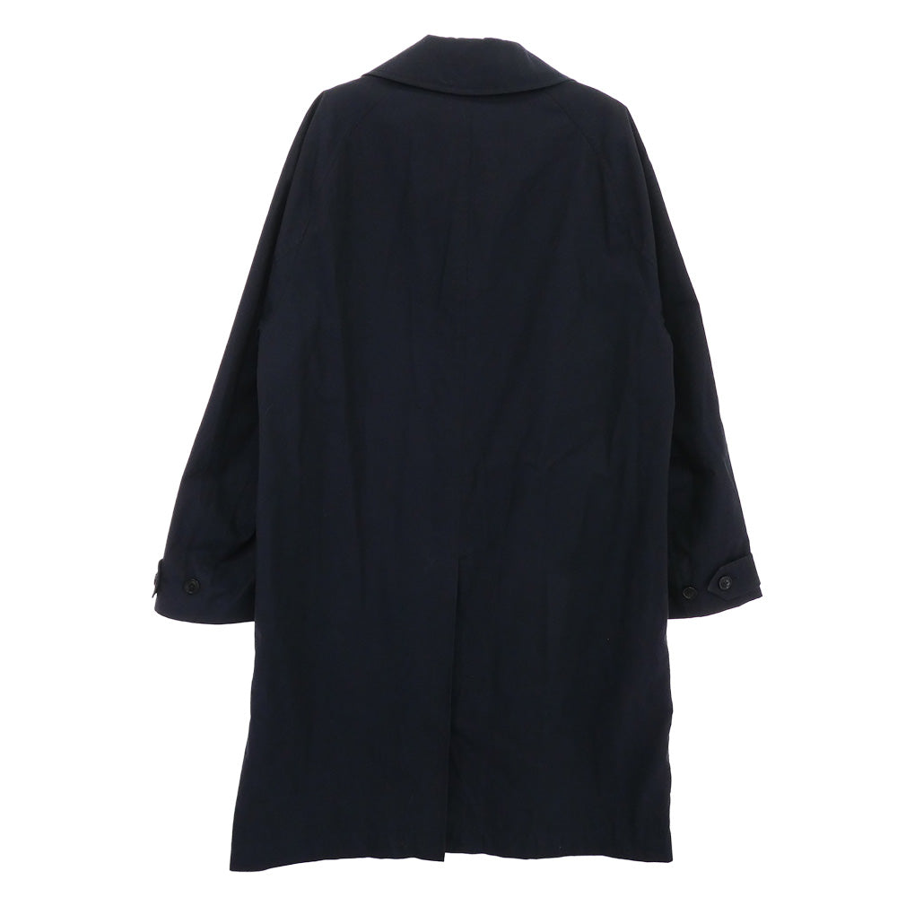 BURBERRY バーバリー 8018812 LONDON ENGLAND 英国製 コットン ステンカラー コート ブラック系 48【中古】