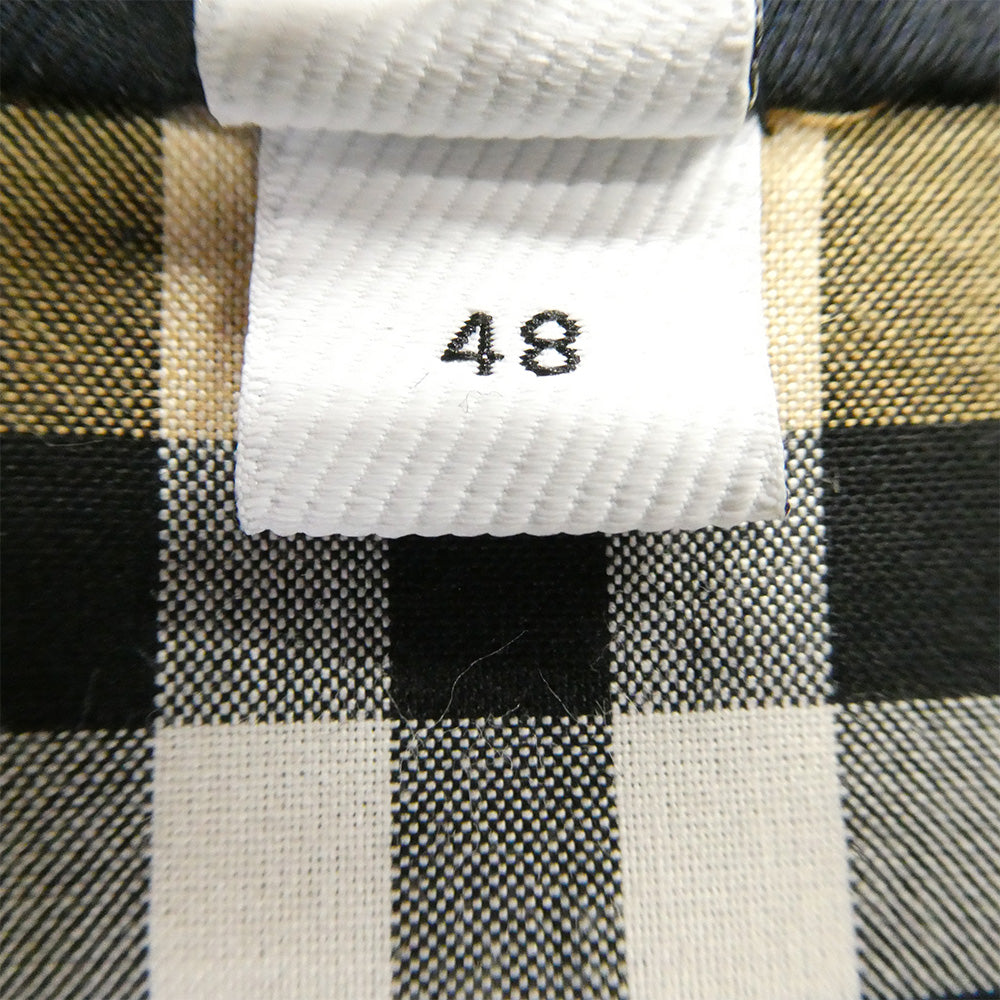 BURBERRY バーバリー 8018812 LONDON ENGLAND 英国製 コットン ステンカラー コート ブラック系 48【中古】