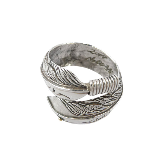 BIGHAND ビッグハンド フェザーリング アラベスク 925 シルバーリング シルバー系 25号【中古】