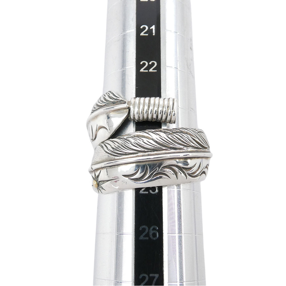 BIGHAND ビッグハンド フェザーリング アラベスク 925 シルバーリング シルバー系 25号【中古】