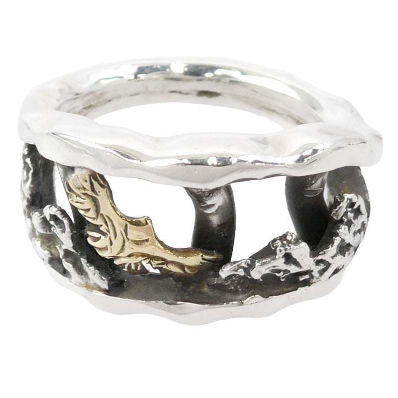 BIGHAND ビッグハンド SUN&イーグル カスタムリング 925 シルバーリング シルバー系 17.5号【中古】