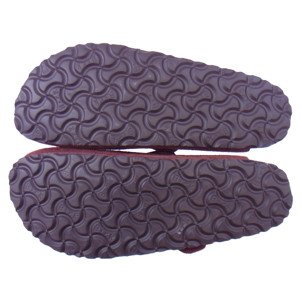 BIRKENSTOCK ビルケンシュトック BOSTON ボストン ソフトフットベッド スエード サンダル ダークブラウン系 37【極上美品】【中古】