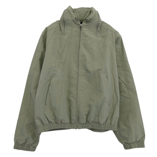 SASQUATCHfabrix. サスクワァッチファブリックス 24SS-JKL-008 WARM UP NYLON JACKET ウォームアップ ナイロン トラック ジャケット モスグリーン系 M【極上美品】【中古】
