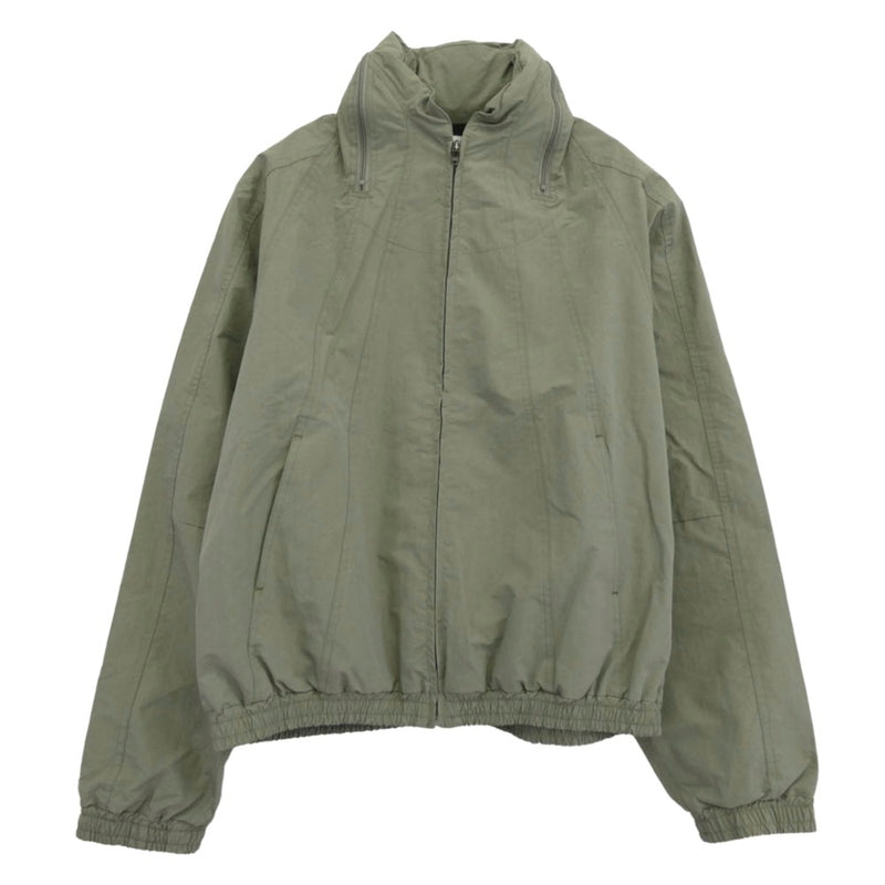 SASQUATCHfabrix. サスクワァッチファブリックス 24SS-JKL-008 WARM UP NYLON JACKET ウォームアップ ナイロン トラック ジャケット モスグリーン系 M【極上美品】【中古】