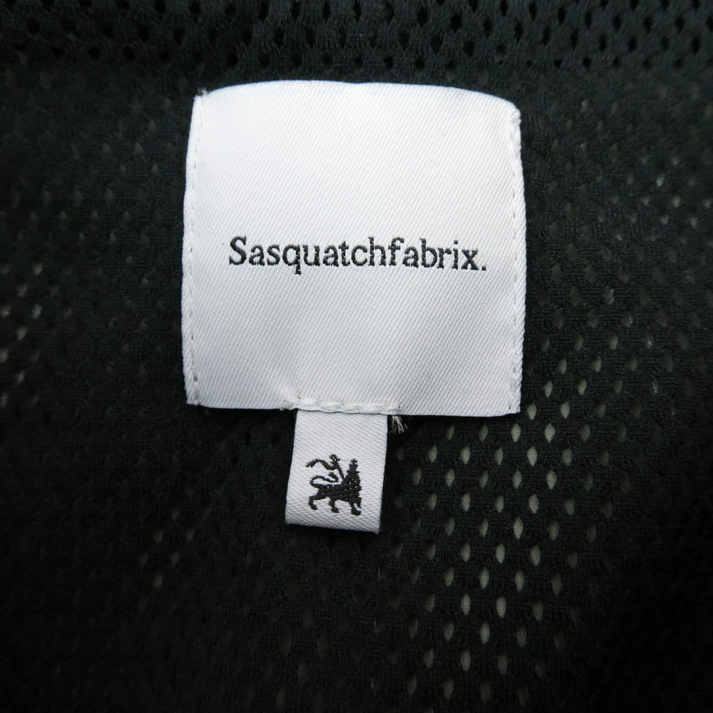 SASQUATCHfabrix. サスクワァッチファブリックス 24SS-JKL-008 WARM UP NYLON JACKET ウォームアップ ナイロン トラック ジャケット モスグリーン系 M【極上美品】【中古】