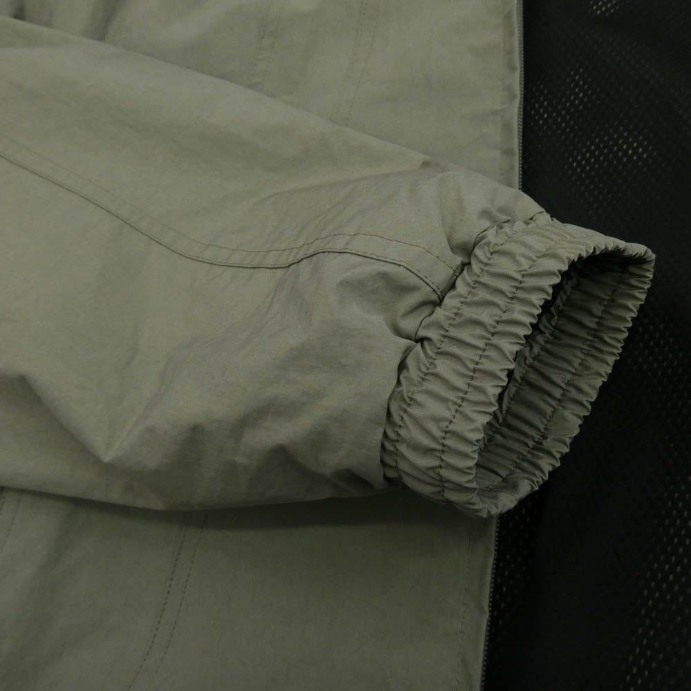 SASQUATCHfabrix. サスクワァッチファブリックス 24SS-JKL-008 WARM UP NYLON JACKET ウォームアップ ナイロン トラック ジャケット モスグリーン系 M【極上美品】【中古】